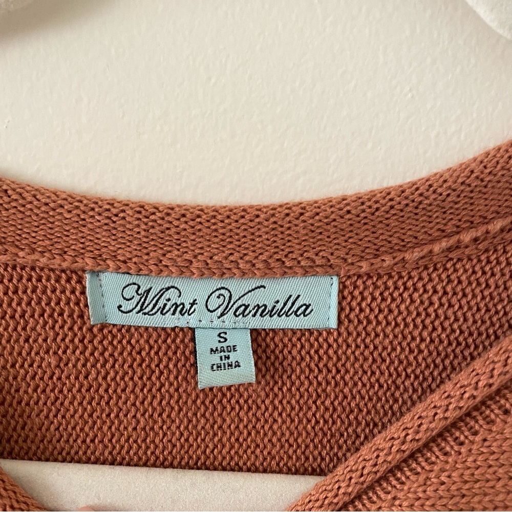 Hello Molly Flight Mode Crop Sweater Tan (Size Small) - Picture 5 of 6